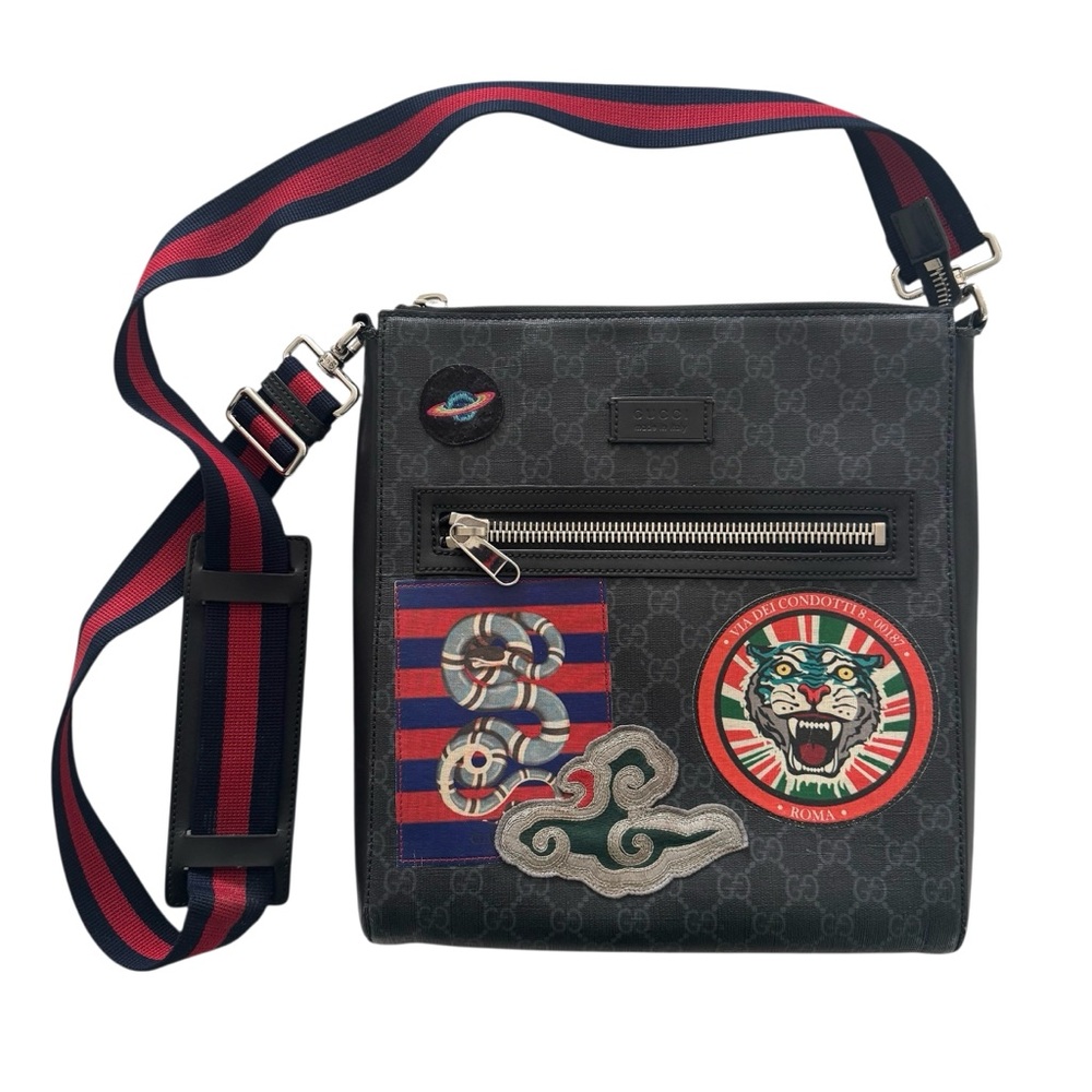 Gucci GG Supreme Night Courier Messenger Bag